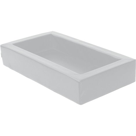 Patut pentru cresa gri, 140 x 75 x 25 cm, din spuma, cu saltea 8 cm grosime inclusa - imagine 5